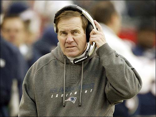 Patriots coach Bill Belichick walks the sidelines as his team closes out their regular season with a victory.