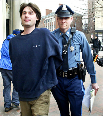 Police arrest Sean Stevens, 28 of Charlestown on the same charges as Berdovsky. (Photo is from Feb 1, 2007)