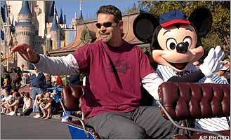 Mike Lowell at Disney World