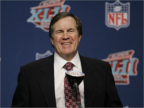 Bill Belichick flashed one of his increasingly common smiles at his final press conference before Sunday's game.