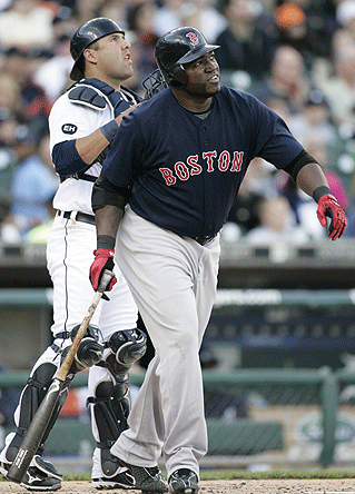David Ortiz watched his first-inning, three-run home run that traveled an estimated 450 feet.