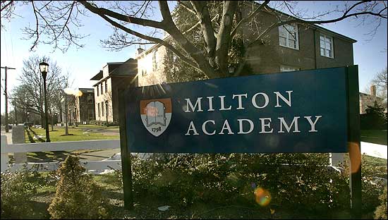 Milton Academy officials said they have received support for the school and its actions.