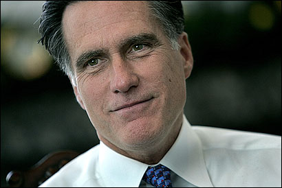 ‘The Boston media will be intent on trying to show that I have changed positions and moved right. It does that distorting effort on a regular basis.’ Governor Mitt Romney, in interview at State House