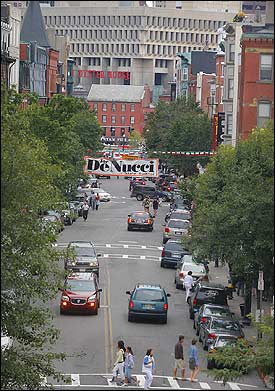 The proposal aims to draw more tourists to Hanover Street. At first, it would be closed only on the weekends. But officials eventually want to seal it off to car traffic permanently.