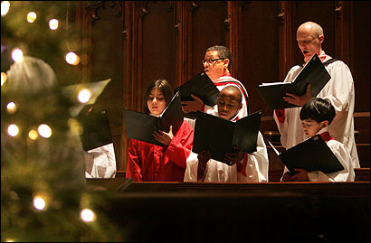 The All Saints Episcopal Church choir sang this month during a performance at the Parish of All Saints in Ashmont. The choir often gives special performances in the Boston area.