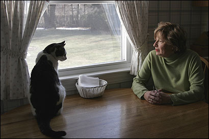 Cabot the cat was morning company for Velda Model, who learned she had breast cancer in 2005. Model learned firsthand why so many cancer patients don’t follow doctors’ orders.