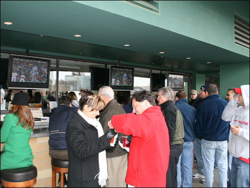 With flat-screen TVs and a full-service bar outside the Pavilion seats, many fans found it more enjoyable to avoid the stands.