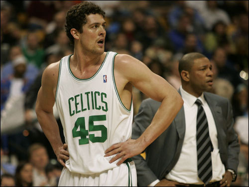 After an injury-plagued 2003, LaFrentz never quite fit in in Boston during his final two seasons. He averaged a high of 11.1 points and 6.9 rebounds per game in 2004-2005. The Celtics traded him to Portland after the 2005-2006 season.