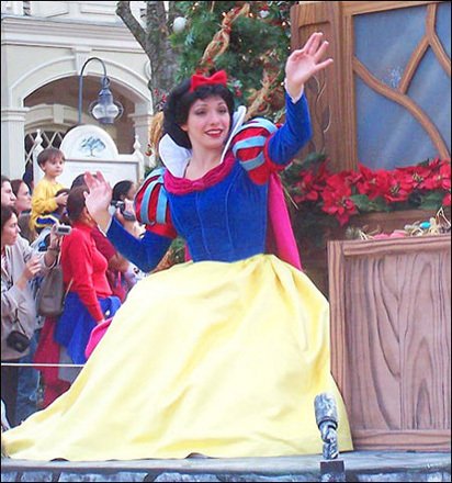 Disney World in Orlando, Fla. Next · Previous. Snow White waves to the crowd 