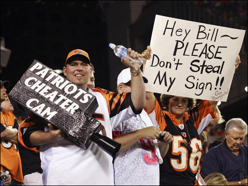 Cincinnati fans offered their opinion on Spygate.