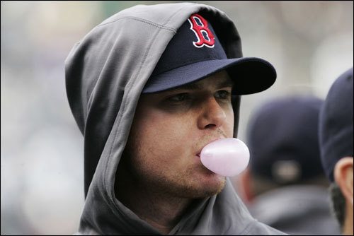 Jon Lester blew bubbles