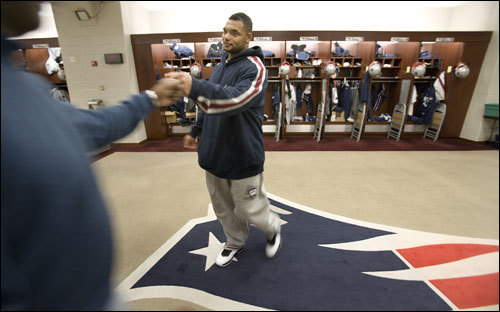 Richard Seymour arrived on Tuesday morning to get some work done. ''I'm just putting in my work to be in the best shape to accomplish our ultimate goal,'' he says. ''I've got a God-given ability and then I improve on that.''