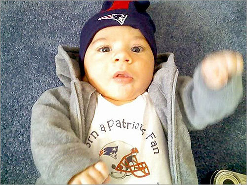 Born Nov. 4, 2007 -- the day the Patriots beat the Colts, 24-20 -- Tyler is following in the footsteps of his Pats fan grandfather.