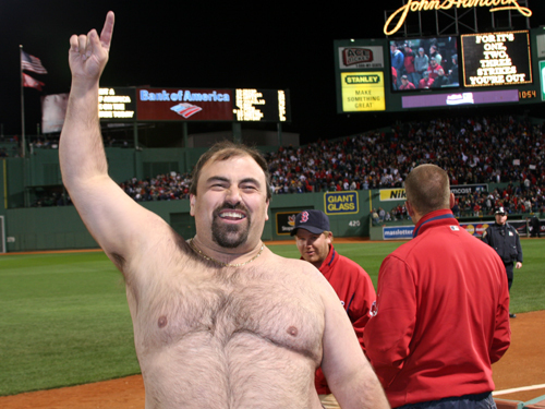 . . . and for that he gets our No. 1 Sox Fan of the Night award.