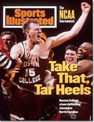 1994: BC 75, North Carolina 72 Sunday's victory wasn't the Eagles' biggest over the Tar Heels. The last time Boston College beat the No. 1 team in the nation was March 20, 1994, when center Billy Curley led the Eagles to a victory over defending national champion North Carolina in the second round of the NCAA tournament. 1994: BC 75, North Carolina 72 Sunday's victory wasn't the Eagles' biggest over the Tar Heels. The last time Boston College beat the No. 1 team in the nation was March 20, 1994, when center Billy Curley led the Eagles to a victory over defending national champion North Carolina in the second round of the NCAA tournament.