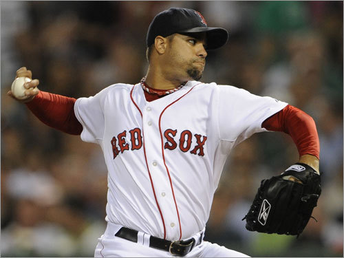 Manny Delcarmen The Red Sox hoped Delcarmen could blossom into their primary set-up man a year ago, but he seems to have settled into a home in the sixth and seventh innings, where he has been extremely effective. The Sox have precisely that role earmarked again for Delcarmen, who has a 2.81 ERA over the last two years. Said Farrell, 'Provided everyone is healthy, if we're bringing Manny Delcarmen in now in the sixth and seventh innings, all that does is speak volumes about where we are -- and about who hasn't entered the game [yet].'