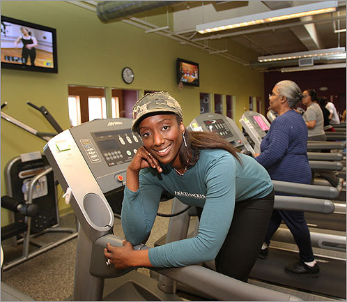 Dorchester native Andrea Baptiste weighed 215 pounds when she appeared on the first season of NBC's 'The Biggest Loser.' Now a slim 150 pounds, Baptiste uses her experience to teach women about healthy eating and exercise.