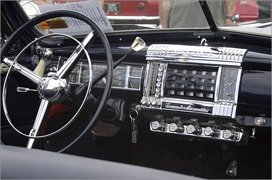 The interior of a Chrysler Town & Country convertible.