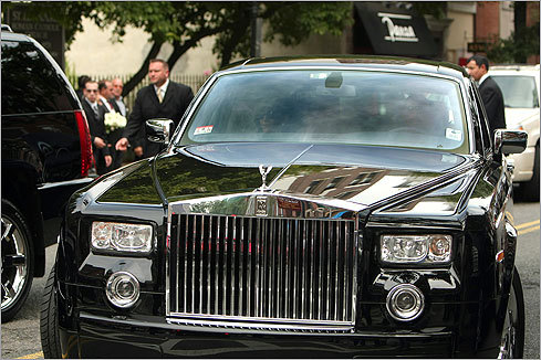 Barbara Angiulo left the funeral in a Rolls-Royce.