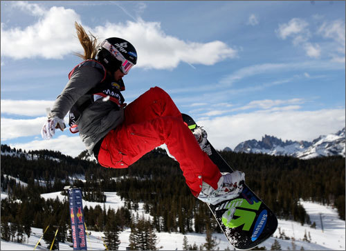 NE Connection: Snowboarding runs in her family, as Hannah Teter began snowboarding at age 8 in Belmont, Vt. Bio: Teter won gold in 2006 in Torino in the halfpipe competition. Teter has placed in most of the major competitions she's competed in since 2005. She's been compared to Shaun White, always high-flying and near the top of the standings in most competitions. Website: Teter's official site