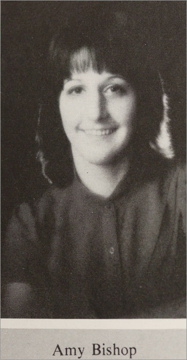 Authorities said Bishop fatally shot her brother Seth in Braintree in 1986 and was not charged after state prosecutors concluded that it was accidental. On June 16, prosecutors announced Bishop will be charged with murder in the shooting after all. Bishop is seen here in her 1983 Braintree High School senior yearbook portrait.
