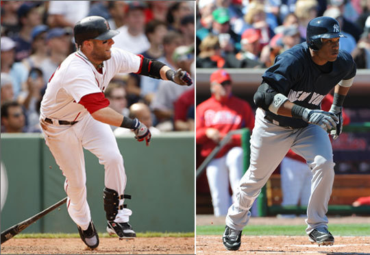 Two terrific players, two different styles. The Yankees' Robinson Cano has a sweet lefthanded swing and the results to match: Last season, he batted .320 with 25 homers and 85 RBIs. While occasionally spectacular on defense, the 27-year-old is too often careless, and he can be a source of frustration to Yankees fans. Dustin Pedroia rarely frustrates Red Sox fans -- he's probably as universally popular as any player of recent vintage, and it's easy to understand why. Despite being listed -- some might say generously -- at 5-feet-9-inches, he takes a huge hack at the plate, with a remarkable rate of success. The 2008 AL MVP, he had another outstanding season last year at 25, with an .819 OPS and 64 extra-base hits. And unlike his New York counterpart, hustle and defensive dedication are never an issue.