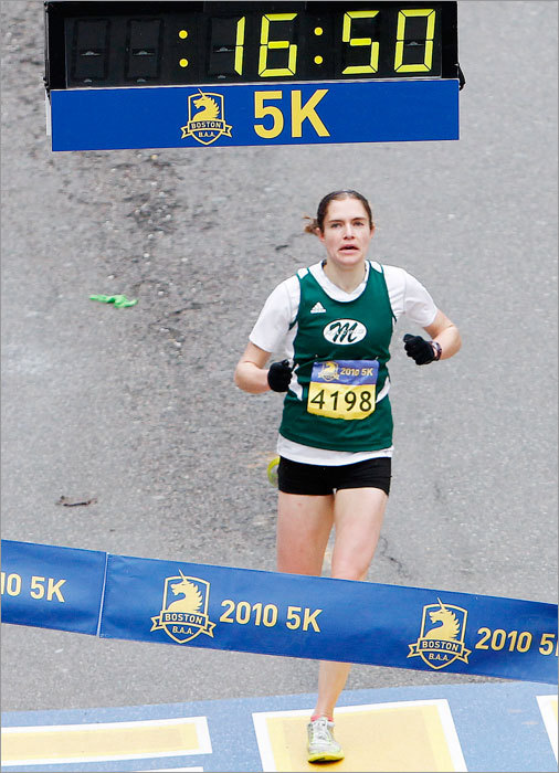 Jennifer Campbell of Watertown was the top female finisher in the 5K.