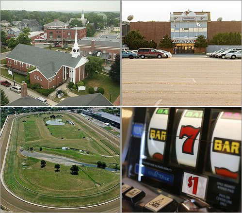 As a bill to legalize casinos and slot machines winds its way through the Massachusetts Legislature, we focus on the sites that have been under consideration as future gambling destinations. They range from small towns far from Boston to two racing tracks very close to the city.