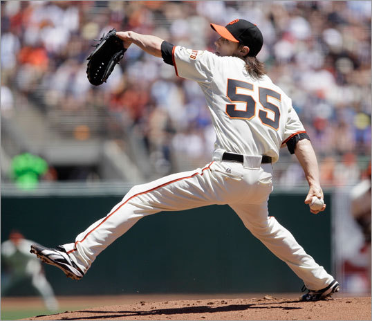 It was supposed to be a battle of aces, but Tim Lincecum lasted just three innings against the Red Sox Sunday afternoon.
