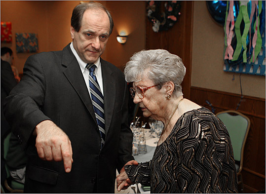 US Representative Michael E. Capuano with his mother, Rita, at her 90th birthday celebration in December.