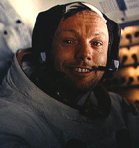 neil armstrong, first man to walk on the moon