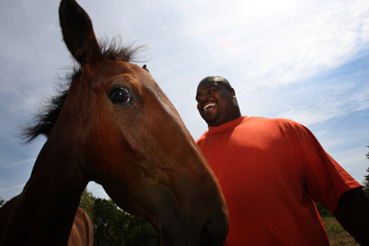 Wilfork wants to own a horse that wins the Kentucky Derby some day. No kidding. 'That’s my ultimate goal,' he says. ‘'You only live once.'