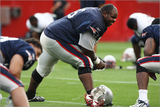 Most football fans know Vince Wilfork for what they see on the surface. He's the big anchorman in the Patriots' 3-4 defense. He once had a reputation for being a bad boy. Away from the field, however, he transforms into a loving father who changes diapers, plays pickup hoop with his children and drives himself everywhere he goes. Globe reporter Stan Grossfeld spent time with Wilfork at his home in Franklin to get to know him better. Scroll through the gallery for a closer look.