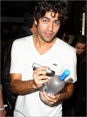 Actor Adrian Grenier attended the Grey Goose Lounge party in Dallas.