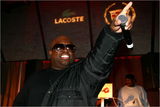 Singer Cee Lo Green performed at GQ, Cadillac, Lacoste and Patron Tequila Celebrating the Coolest Athletes and the Big Game hosted by Andy Roddick.