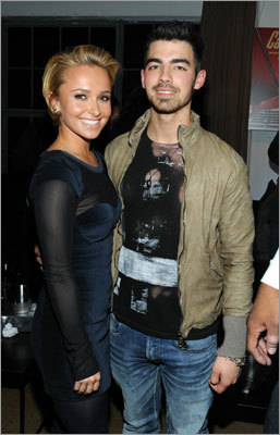 Actress Hayden Panettiere and musician Joe Jonas attended GQ, Cadillac, Lacoste and Patron Tequila Celebrating the Coolest Athletes and the Big Game hosted by Andy Roddick.