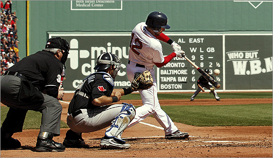 April 18: Red Sox 9, Blue Jays 1 Jed Lowrie got the Sox started with a two-run single in the first inning. He later added a two-run home run and finished 4 for 5.