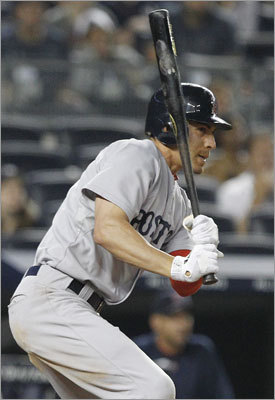 June 9: Red Sox 8, Yankees 3 Red Sox center fielder Jacoby Ellsbury had the game-winning hit in the seventh, an RBI single to break a 2-2 tie. The Red Sox added four more insurance runs after the hit, including a two-run single by first baseman Kevin Youkilis.