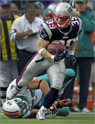 Danny Woodhead, RB Tossed aside as garbage in New York before rising to become the talk of New England, Woodhead is as slippery as they come. His small stature is his greatest feature while his unique skill set -- the ability to run and catch out of the backfield -- allows Bill Belichick to go wild with his offensive schemes. He stepped in for the injured Kevin Faulk, who filled the role so well, particularly in 2007.