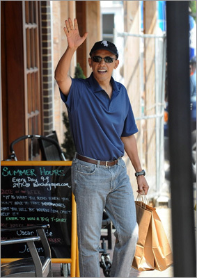 The president helped out the local economy last year with a purchase at Bunch of Grapes bookstore in Vineyard Haven. Check out some more ideas on where to shop on Martha's Vineyard .