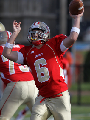 Cambridge at Everett Everett (10-0, 3-0 Greater Boston League) is on its annual march to Super Bowl glory and Cambridge (2-7, 2-1) is in its way. This has been a lopsided matchup, with Everett leading the series 41-10-2. Everett QB Jonathan DiBiaso is the state’s all-time leader in touchdown passes. He has 38 this season.