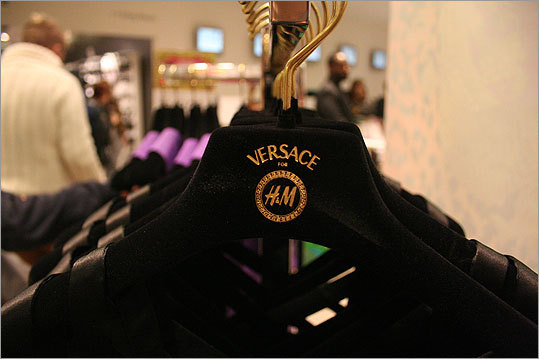 High-end fashion label Versace launched an affordable line at H&M on Saturday in 10 stores nationwide, including Boston's Newbury Street location. Many Versace lovers waited in line overnight to get a chance to purchase Donatella Versace's pieces with a budget price tag. Here is a look at the collection opening.