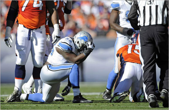 Once Tebowing became popular, it was only a matter of time before someone Tebowed over Tebow. Detroit Lions linebacker Stephen Tulloch was happy to oblige Oct. 30 after he sacked Tebow during the Lions' 45-10 victory. Tulloch said he 'meant no disrespect,' according to an ESPN.com story. 'I wasn't mocking him or anything. Everyone is doing it. I figured if I got to him I would do it, too,' he said. Tulloch met Tebow on the field after the game. 'I just told him to keep his head up,' Tulloch said. 'Better days are going to come for him. He knows that. He was a winner through college. He'll respond.'