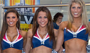 Pats cheerleaders in Indy
