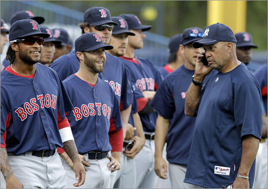 The Red Sox faced the Yankees