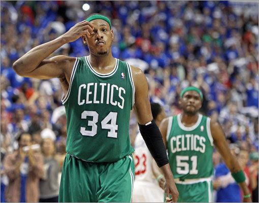 The pained expression on Paul Pierce's face said it all as the final seconds ticked away in Game 6 of the Celtics's Eastern Conference semifinal playoff series in Philadelphia on Wednesday. The 76ers won to force a deciding Game 7 in Boston on Saturday.
