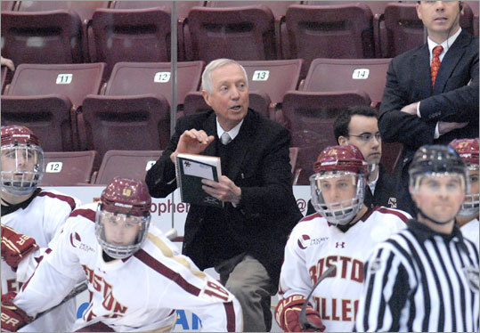 When Boston College defeated Alabama-Huntsville, 5-2, on Saturday at the Mariucci Classic in Minneapolis, Boston College hockey coach Jerry York became the career leader in NCAA Division 1 hockey victories. York, who graduated from Boston College in 1967, has 925 victories to pass Ron Mason for the record. York has led BC to the NCAA men's hockey national title five times. Scroll through the gallery to see which other Boston sports figures hold major records in their sports.