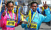 Desisa, Jeptoo are marathon winners
