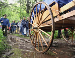 Local Mormon youth group reenacts 1846 journey