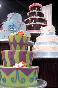 contemporary wedding cakes